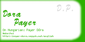 dora payer business card
